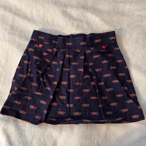 The Beaufort Bonnet Company Blue and Red Mini Skater Skirt